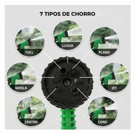Manguera Mágica Expandible 7 en 1
