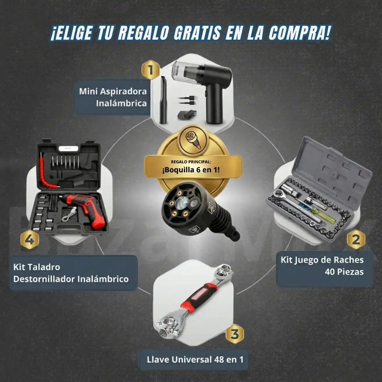 Hidrolavadora Inalámbrica — Edición Especial  2 Baterías + 2 Regalos