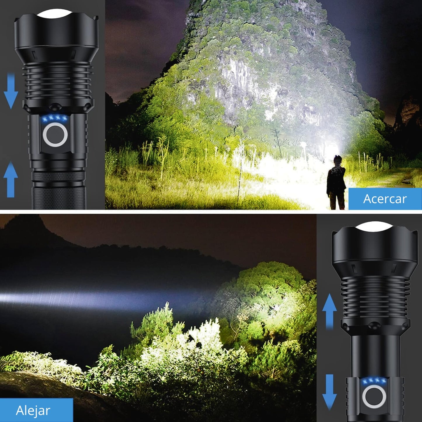 Linterna LED Táctica Militar