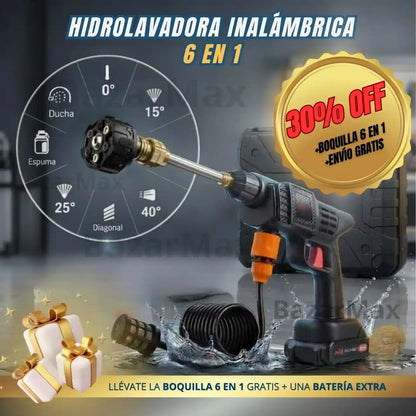 Hidrolavadora Inalámbrica 6 en 1